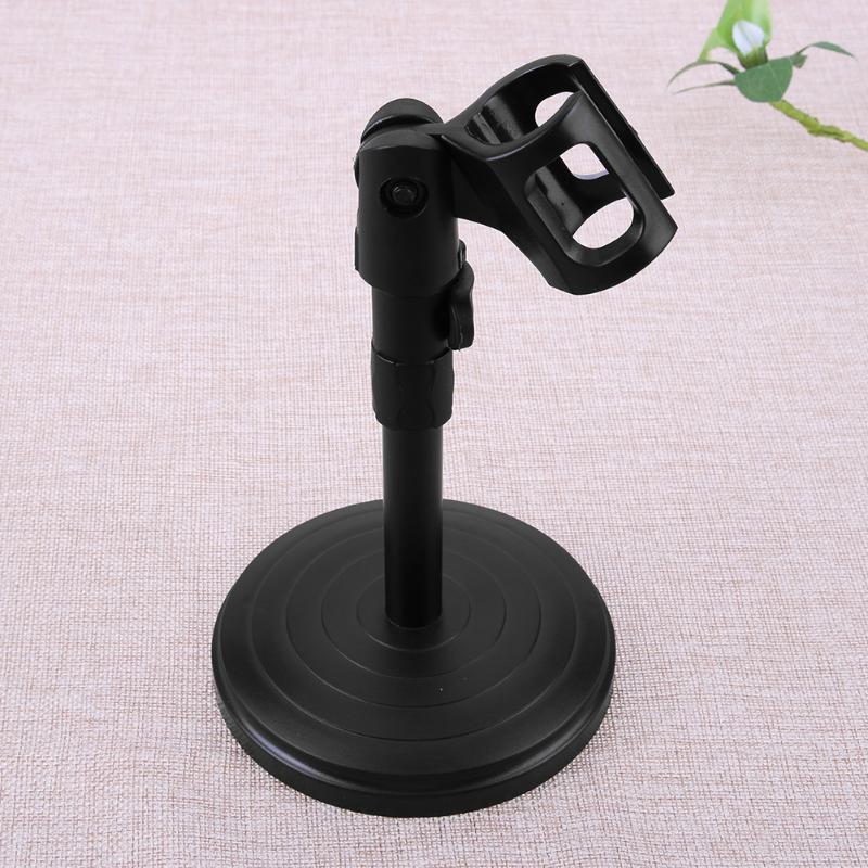 Foldable Desk Table Microphone Clip Stand Table Mic Tripod Adjustable Holder Strong Stable