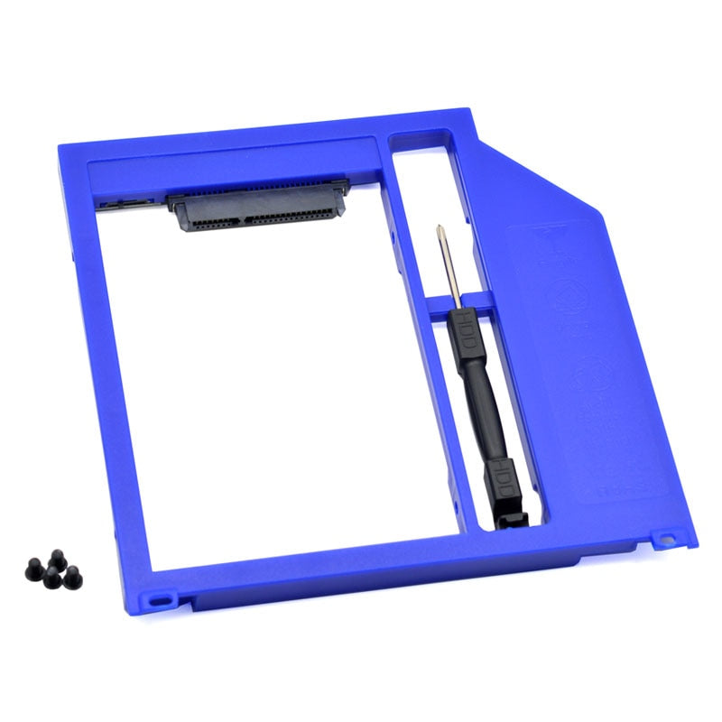 For Macbook Pro Unibody 13" 15" 17" SuperDrive Plastic Universal 2nd HDD Caddy 9.5mm SATA 3.0 SSD