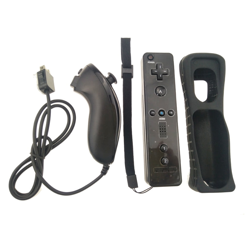 Wii Wireless Remote Controller+Nunchuk Control for Nintendo Wii Without Motion Plus Players with