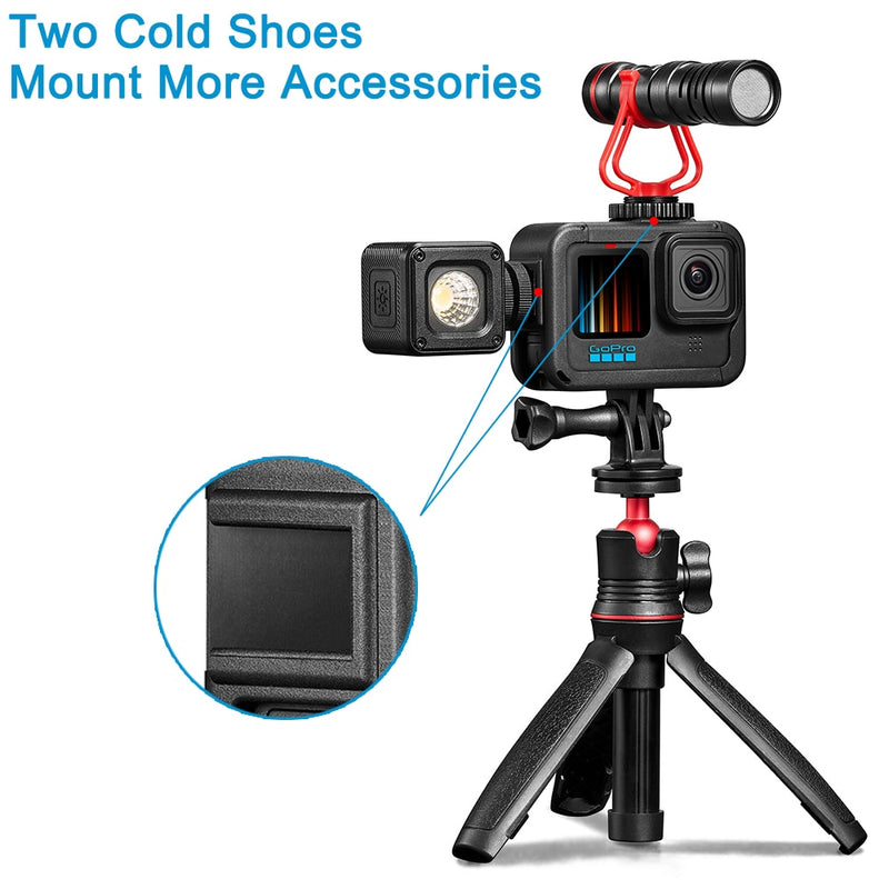 Frame Case for GoPro Hero 10 9 Black Protective Cover Housing Cage Lens Cap Cold Shoe Mount