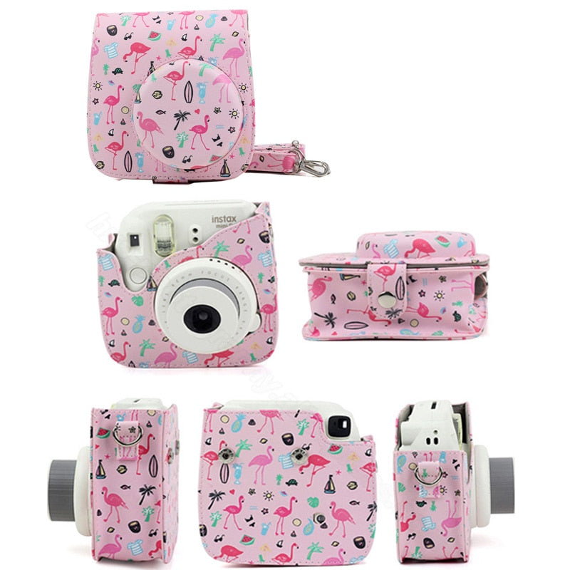 Fujifilm Instax Mini Camera Case Quality PU Leather Shoulder Bag with Strap