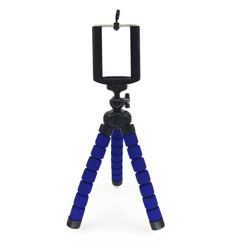 GAQOU Tripod + Clip Stand Mini Flexible For Camera Mobile Phone Holder Stand Flexible Octopus Sponge