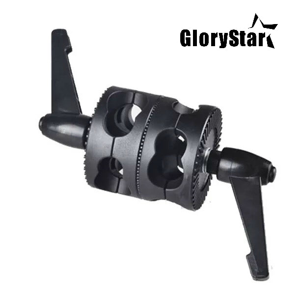 Glory Star Swivel Dual Head Grip Holder Bracket for Photo Studio Boom Reflector Arm Support Dual
