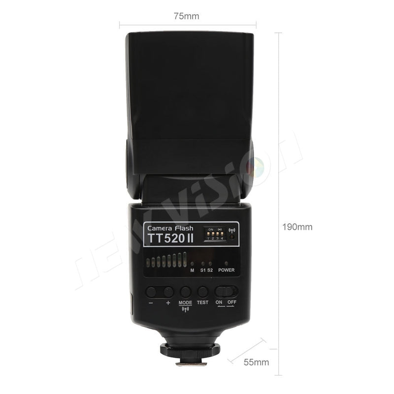 Godox Thinklite Camera Flash TT520II with Build-in 433MHz Wireless Signal for Canon Nikon Pentax