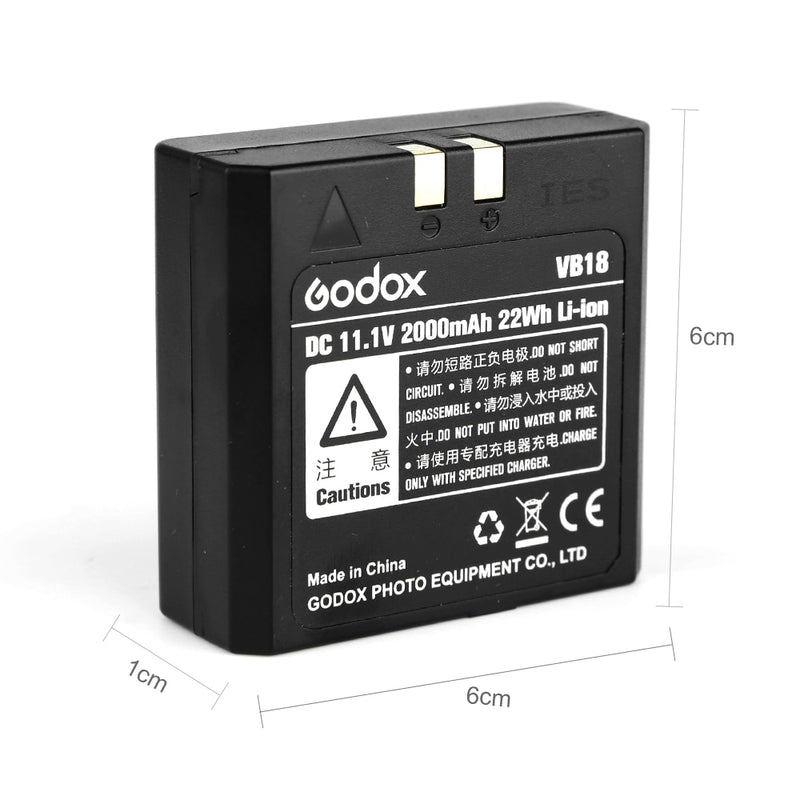 Godox VB18 DC 11.1V 2000mAh 22Wh Lithium-ion Li-ion Battery for Ving V850 V860C V860N Flash