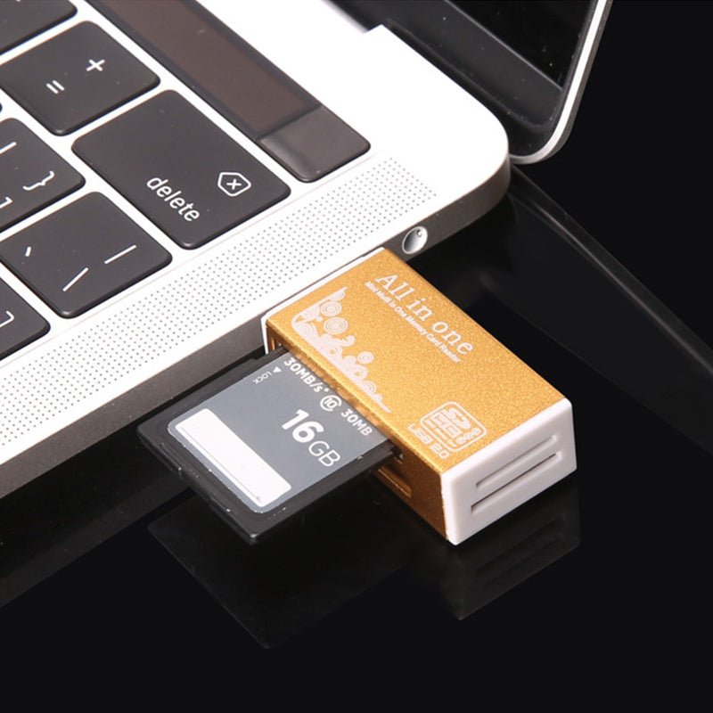 USB 2.0 All in 1 Multi Memory Card Reader Adapter for Micro SD SDHC TF M2 MMC