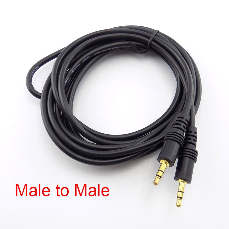 Stereo Male to Male Jack Male to Female Audio Aux cable Extension Cable Cord
