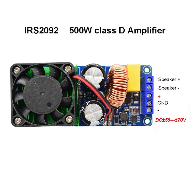 HIFI Power IRS2092 500W Mono channel Digital power amplifier board Class D Stage