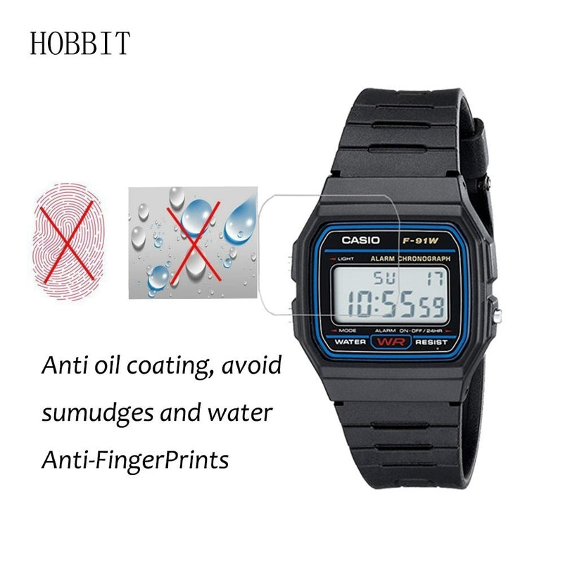 3PACK Nano Explosion-proof Screen Protector For Casio Men's Classic F91W-1 High Definition