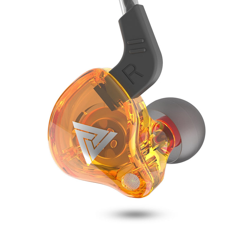 QKZ AK6 Copper Driver HiFi Wired Earphone Sport Running  Headphones Bass Stereo Headset