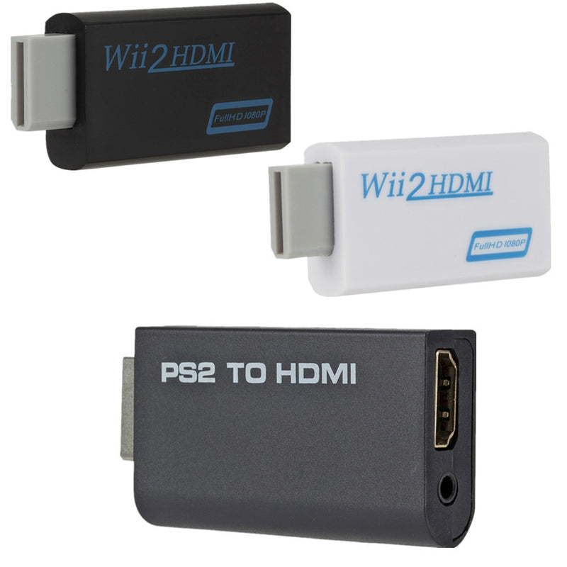 WVVMVV PS2 to HDMI-compatibale 480i/480p/576i Audio Video Converter Adapter/Full HD 1080P Wii