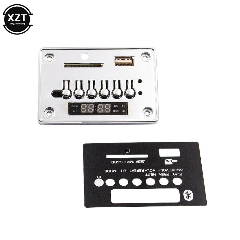 5V 12V Automobile Car Bluetooth MP3 Player WMA USB/SD/FM/TF/AUX Decoder Board Plate Remote Control