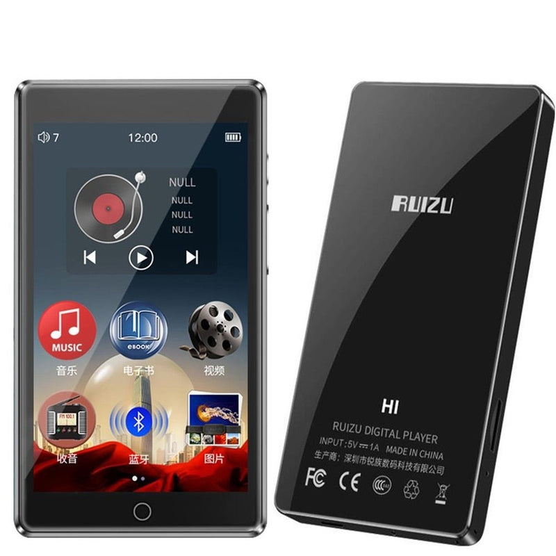 RUIZU H1 MP4 Player 4.0 inch Full Touch Screen With Bluetooth 5.0 FM Radio with Built-in Speaker