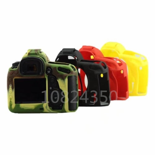 High Quality Silicone Camera Cover Soft Rubber Shoulder DSLR Camera Bags for Canon 6D 6D2 5D4 1300D