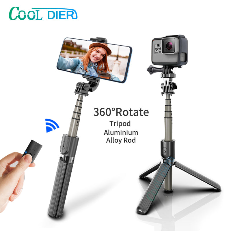 High quality Wireless bluetooth Selfie Stick Tripod With Remote Palo Selfie Extendable Foldable