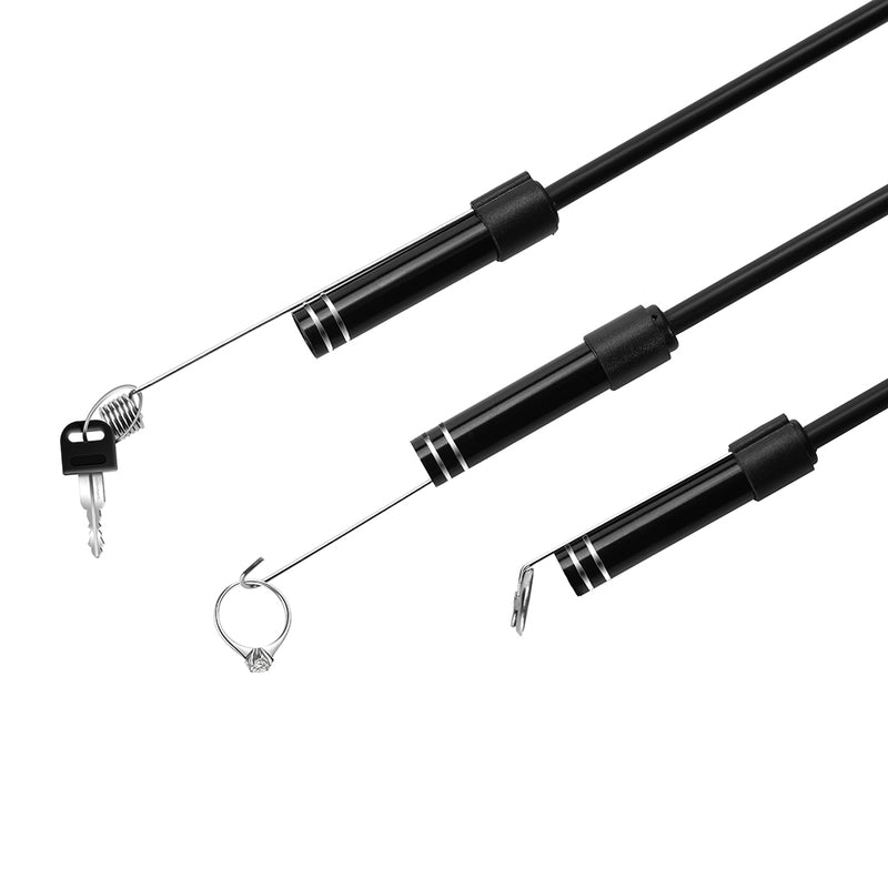 JCWHCAM USB TYPE-C Endoscope Inspection Camera 5.5/7/8mm 1M 3M 5M Flexible Snake Cable Type C