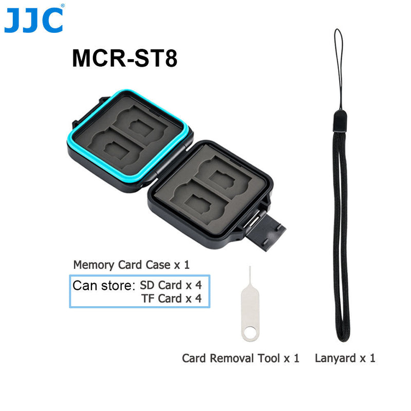 JJC Memory Card Holder SD Micro SD TF Phone Nano SIM Cards Storage Case for Iphone /Canon Camera