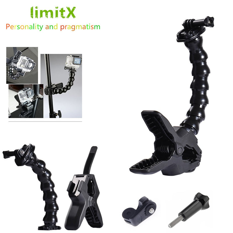 Jaws Flex Clamp Mount Gooseneck for Sony RX0 X3000 X1000 AS300 AS200 AS100 AS50 AS30 AS20 AS15