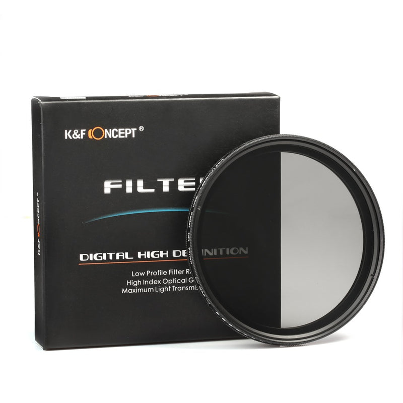 K&amp;F CONCEPT 52MM 55MM 58MM 62MM 67MM 72MM 77MM Slim Fader Variable ND Lens Filter Adjustable ND2