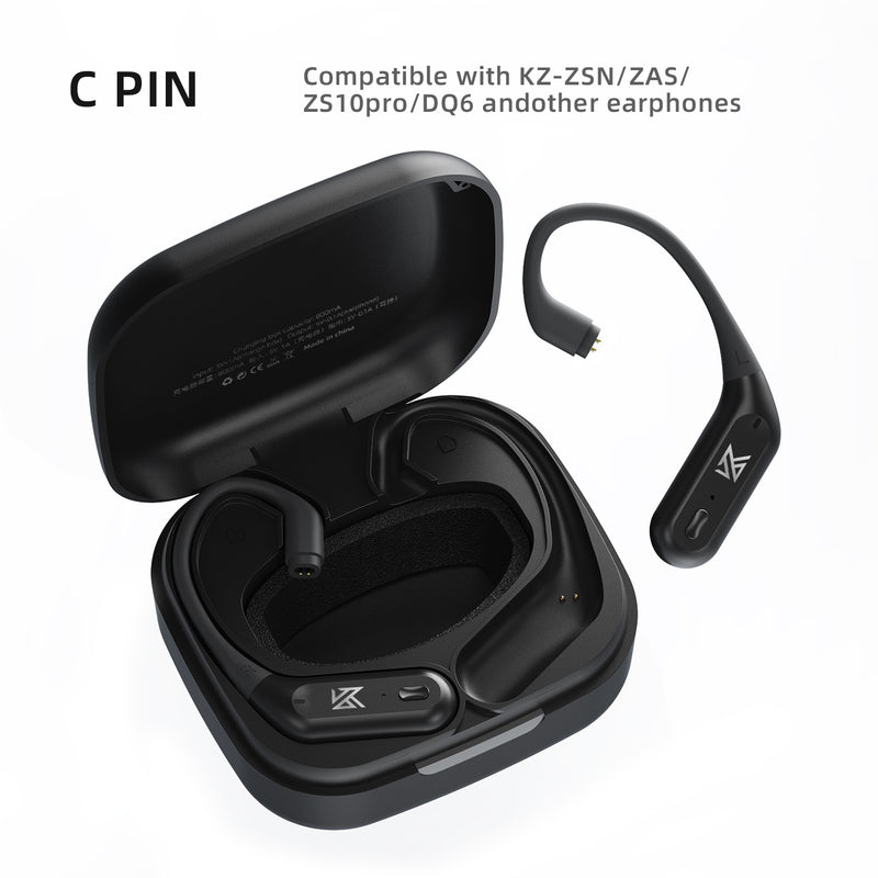AZ09 Pro Upgrade Wireless Bluetooth 5.2 Cable Wireless Ear Hook B/C PIN Connector with Charging Case
