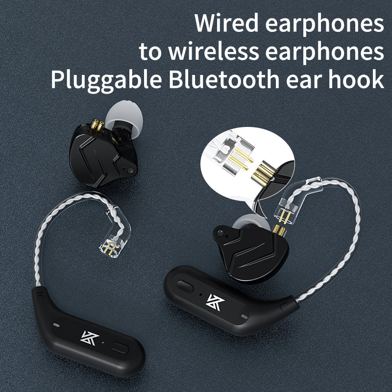 AZ09 Wireless Upgrade Cable Bluetooth 5.2 HIFI Wireless Ear Hook C PIN Connector with Charging Case