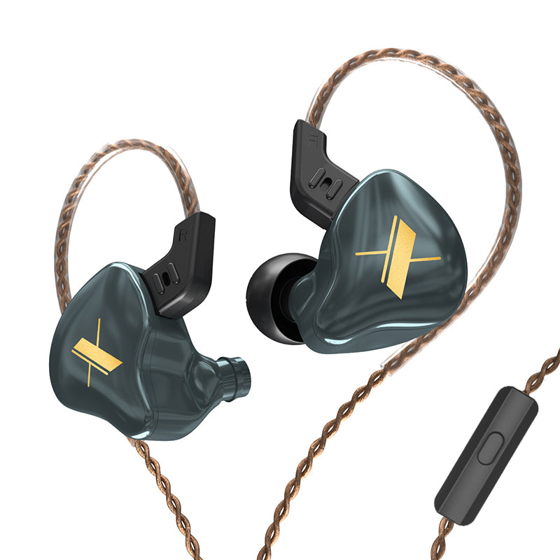 KZ EDX Earphones 1 Dynamic HIFI Bass Earbuds in Ear Monitor Headphones Sport Noise Cancelling