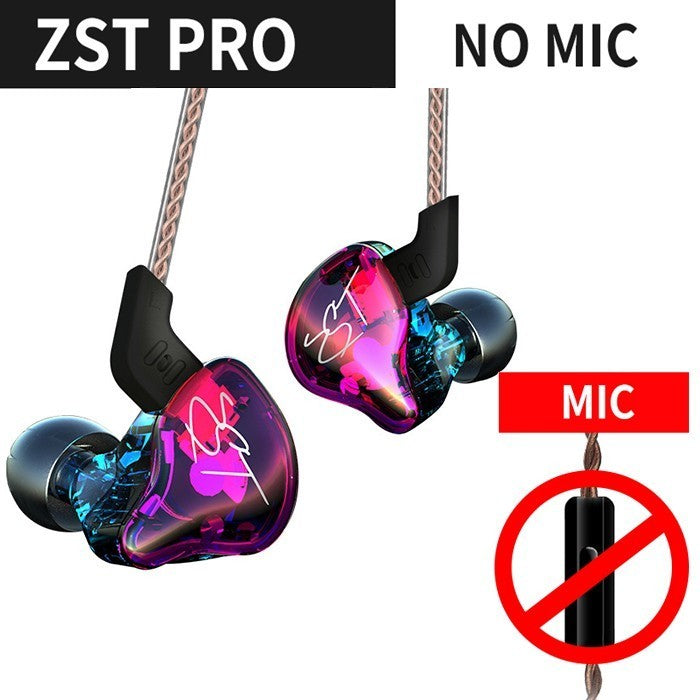 KZ ZST Pro Armature Dual Driver Earphone Detachable Cable In Ear Audio Monitors Noise Isolating HiFi