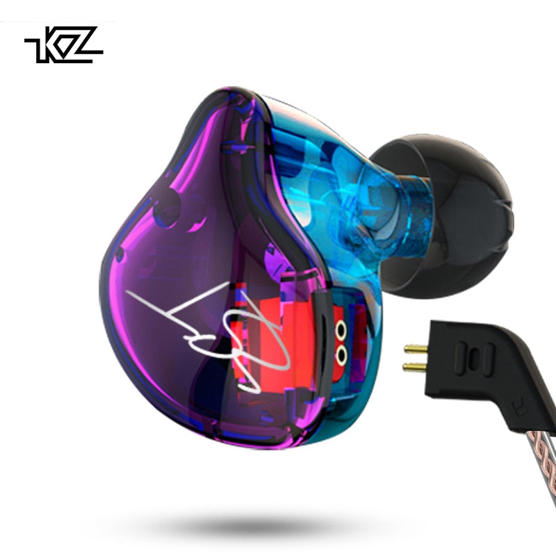KZ ZST Pro Armature Dual Driver Earphone Detachable Cable In Ear Audio Monitors Noise Isolating HiFi