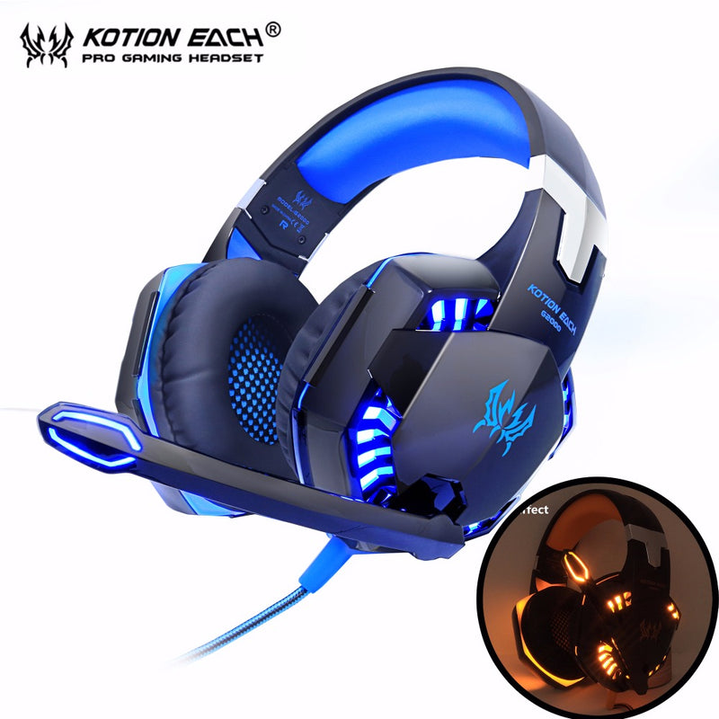 Kotion EACH G2000 Computer Stereo Gaming Headphones Best casque Deep Bass Game Earphone Headset with