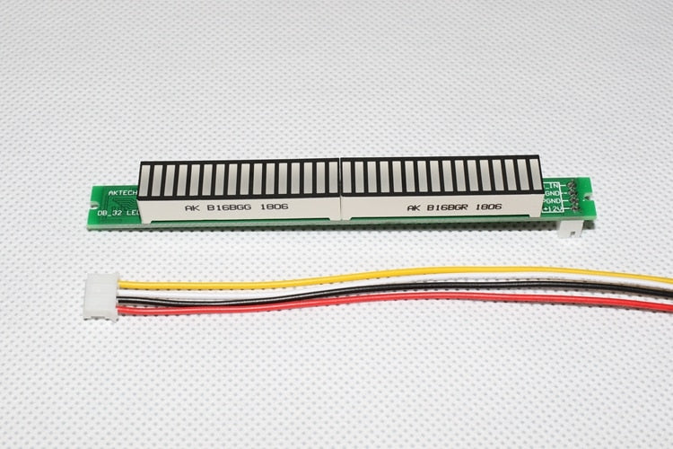 LINK1 32 Level indicator VU Meter music Audio Level Meter Stereo Amplifier Board Adjustable light