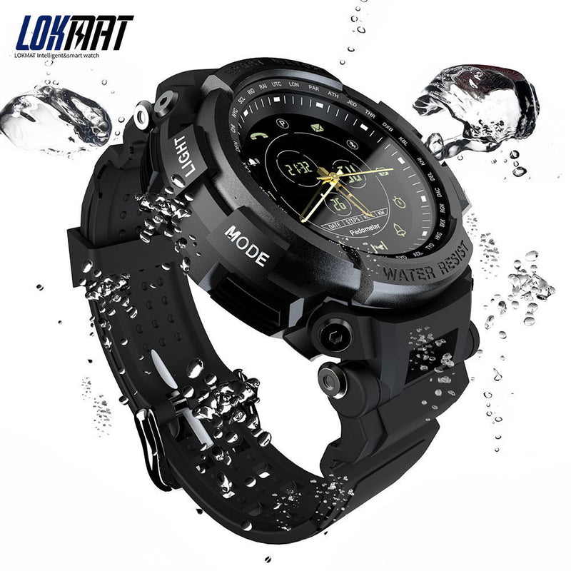 LOKMAT Sport Smart Watch Professional 5ATM Waterproof Bluetooth Call Reminder Digital Men Clock