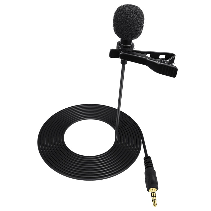 Lavalier microphone3.5mm professional condenser double collar mini microphone for lecture teaching