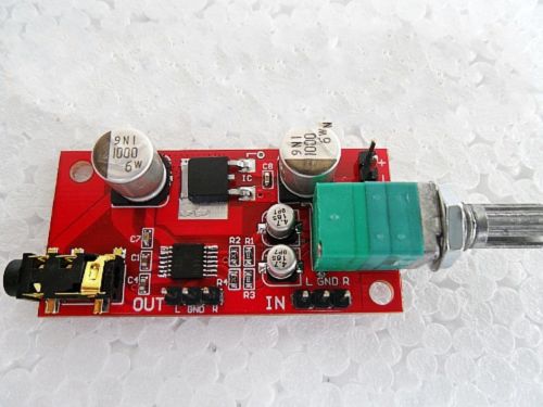 MAX4410 micro headphone amplifier board 1.8v to 5v 3.7V battery for Pre-amplifier NE5532