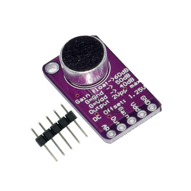 MAX9814 Microphone AGC Amplifier Board Sound Sensor Module Auto Gain Control Attack