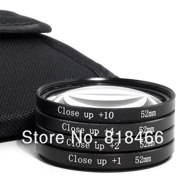Macro Close Up Lens filter +1+2+4+10 Filter Kit 49mm 52mm 55mm 58mm 62mm 67mm 72mm 77mm for canon