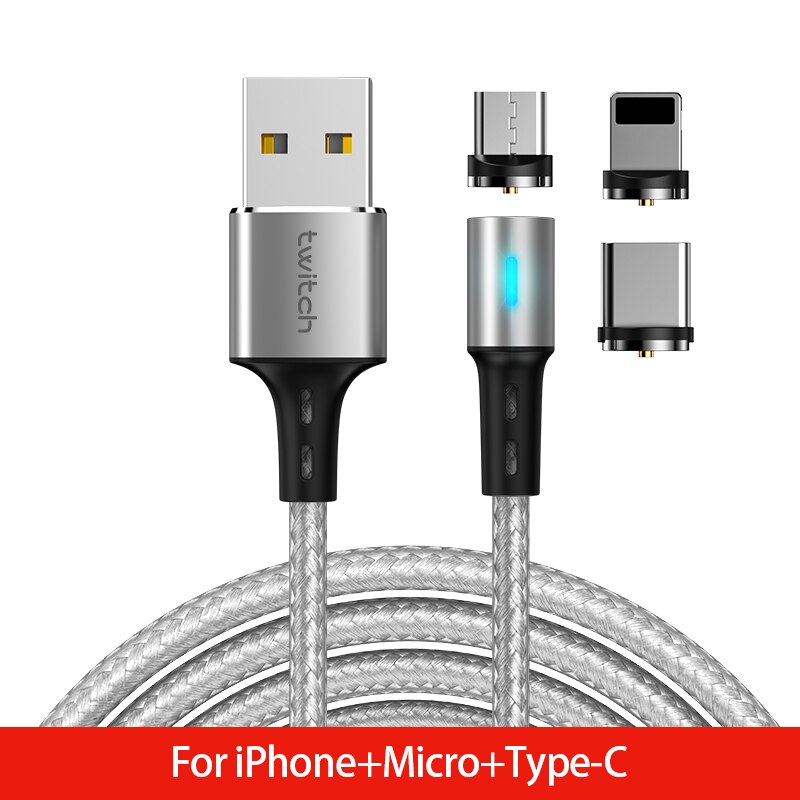 Magnetic Cable Micro USB For Samsung Android Fast Charging Magnet Charger For iPhone USB Type C