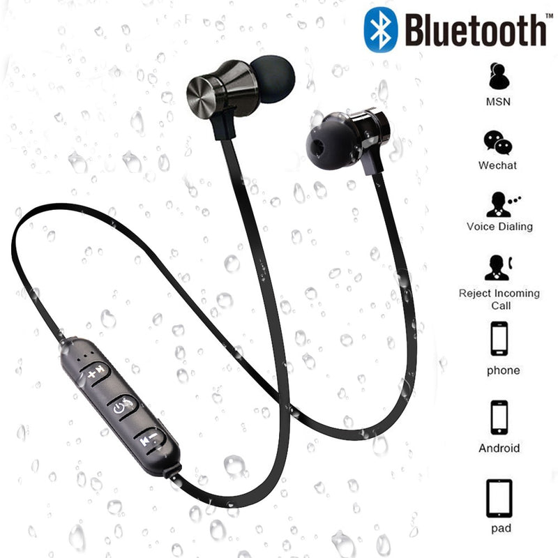 Magnetic Wireless Bluetooth Earphone Stereo Sports Waterproof Earbuds Wireless in-ear Headset with