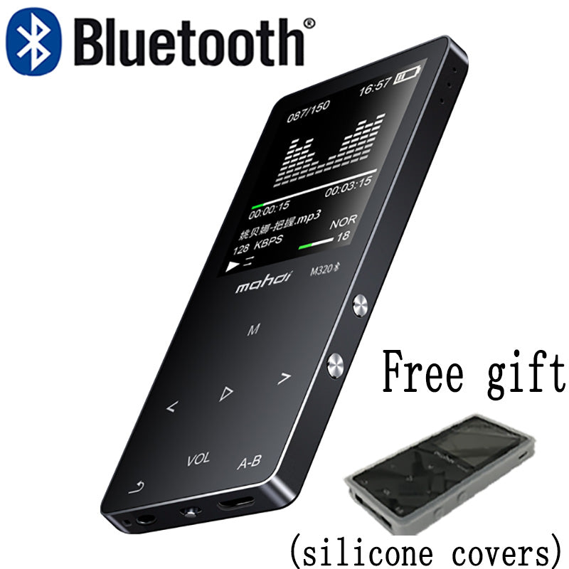 Mahdi M320 Metal Sport Mini MP3 Player bluetooth Portable Audio 4G/8G/16G with Built-in Speaker FM