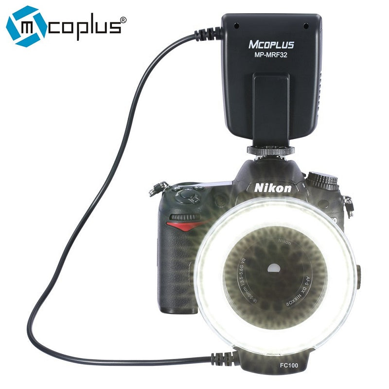 Mcoplus MP-MRF32 Macro Ring Flash Light for Nikon Camera D3100 D7100 D7000 D5500 D5200 D5100 D5300