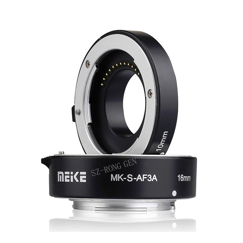 Meike MK-S-AF3A Metal Auto Focus Macro Extension Tube 10mm 16mm for Sony Mirrorless a6300 a6000 a7