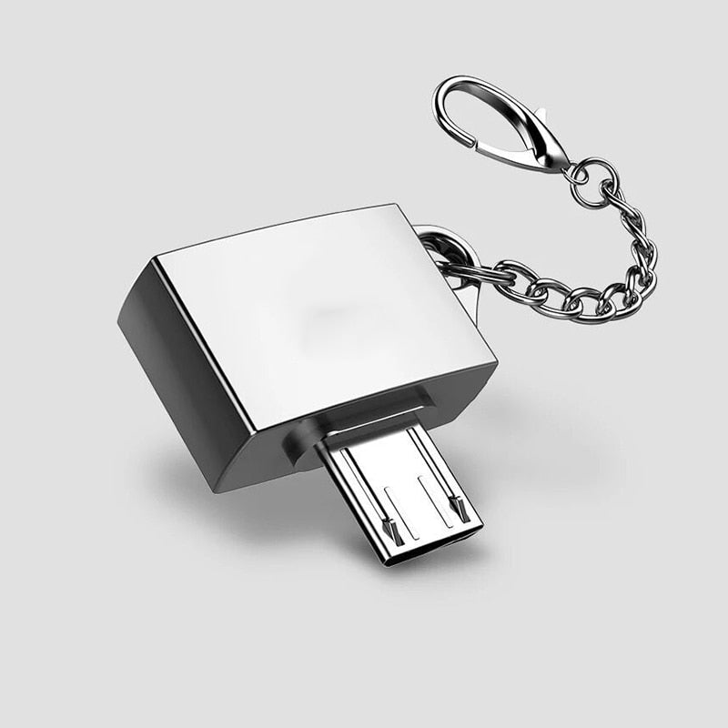 Metal USB 2.0 Female to Micro USB Male Mini Android OTG Adapter Microusb Converter Portable