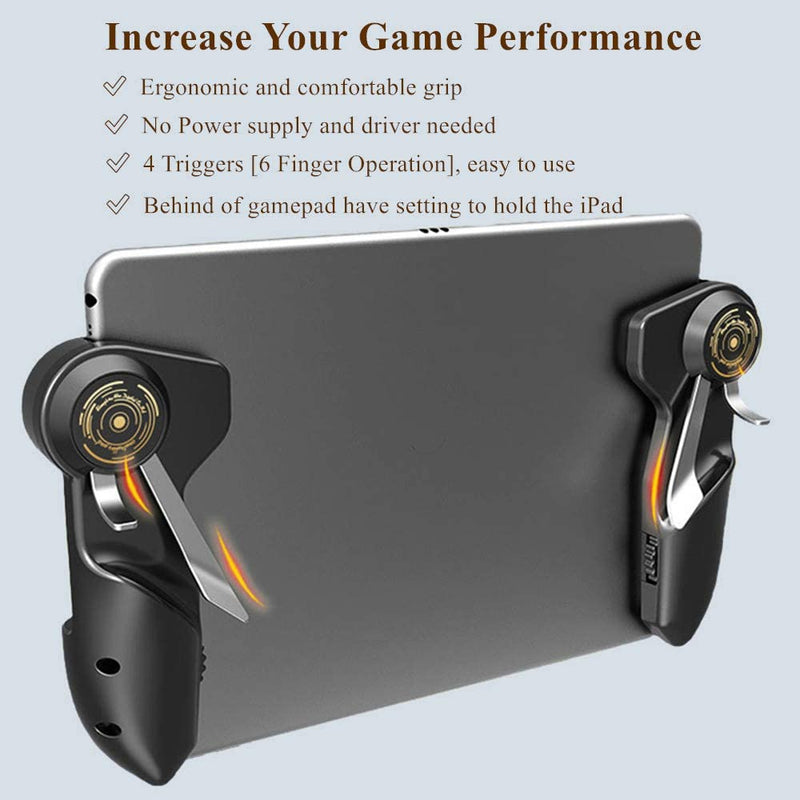 Mobile PUBG Game Controller for Ipad Tablet Six Finger Game Joystick Handle Aim Button L1R1