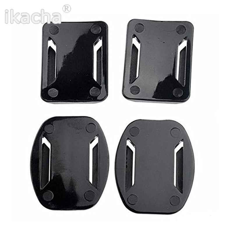 New Arrival For GoPro HERO 4 Accessories Flat, 8 pcs Flat Curved Adhesive Mount Helmet Accessories