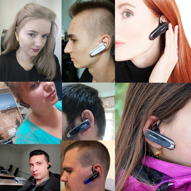 New Bee Bluetooth Headset Bluetooth Earphone Hands-free Headphone Mini Wireless Headsets Earbud