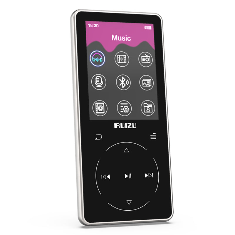 D16 Portable Bluetooth MP3 Player 2.4 inch Screen 8gb/16gb HiFi Music Player Support FM & Recording
