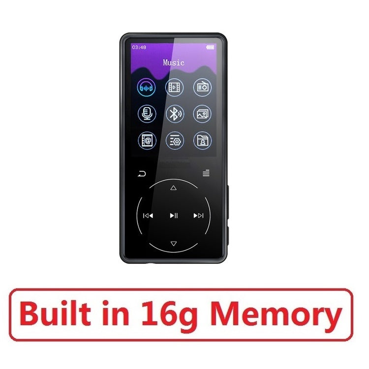 D16 Portable Bluetooth MP3 Player 2.4 inch Screen 8gb/16gb HiFi Music Player Support FM & Recording