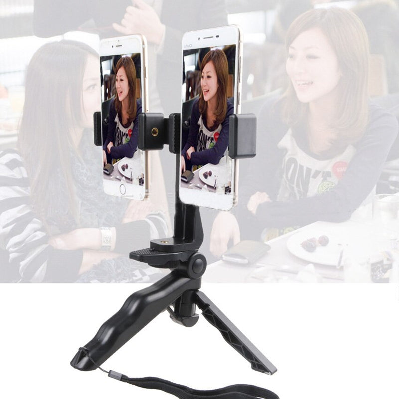 New Mini Tripod with Dual-position Bracket Holder for Mobile Phones Stand Support Tripod for Video