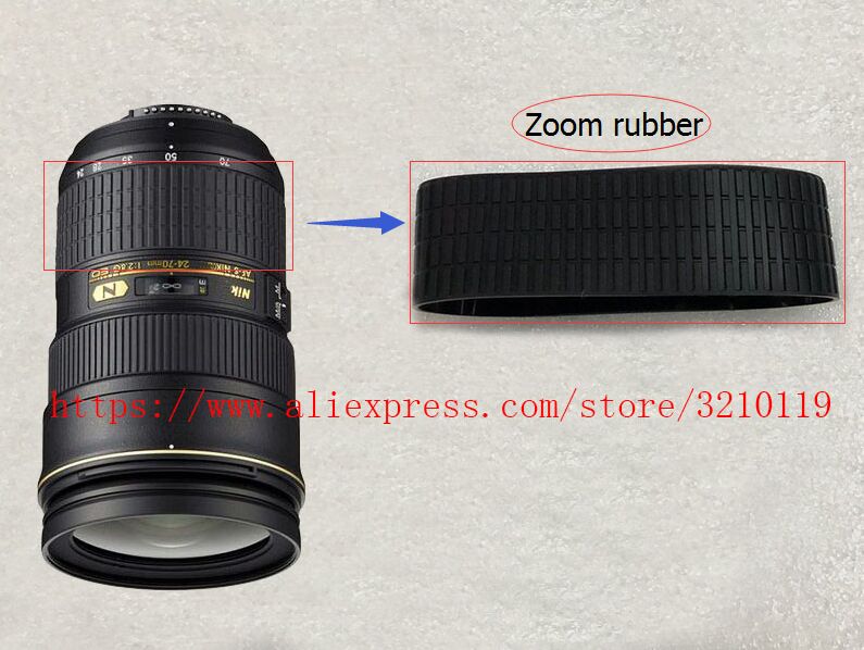 New Original LENS Genuine Zoom + Focus Grip Rubber Ring For Nikon AF-S NIKKOR 24-70mm 24-70 mm 1:2.8