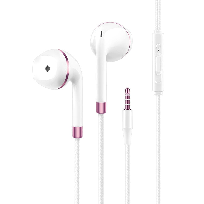New in-ear earphone for iphone 5s 6s 5 xiaomi bass earbud headset Stereo Headphone For Samsung