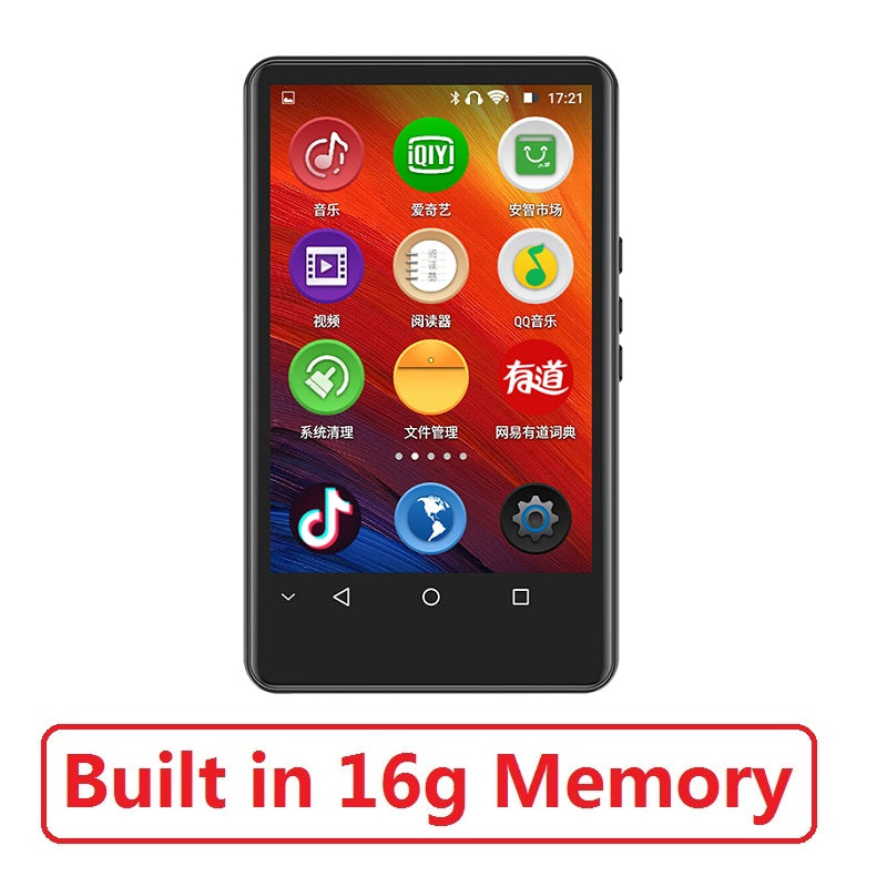 H6 Android Wifi Bluetooth 5.0 Full Touch Screen MP3 Player 4.0inch 8/16GB Music Player with Speaker